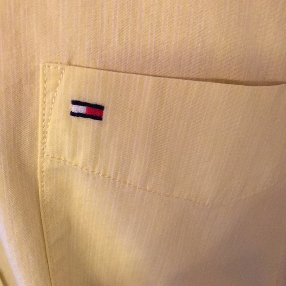 Men’s Tommy Hilfiger button down yellow shirt. - Picture 2 of 5